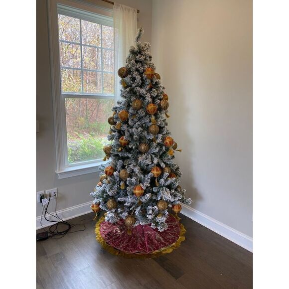 10 Gold Thread Tassle Holiday Christmas Tree Ball ornaments - Picture 7 of 9